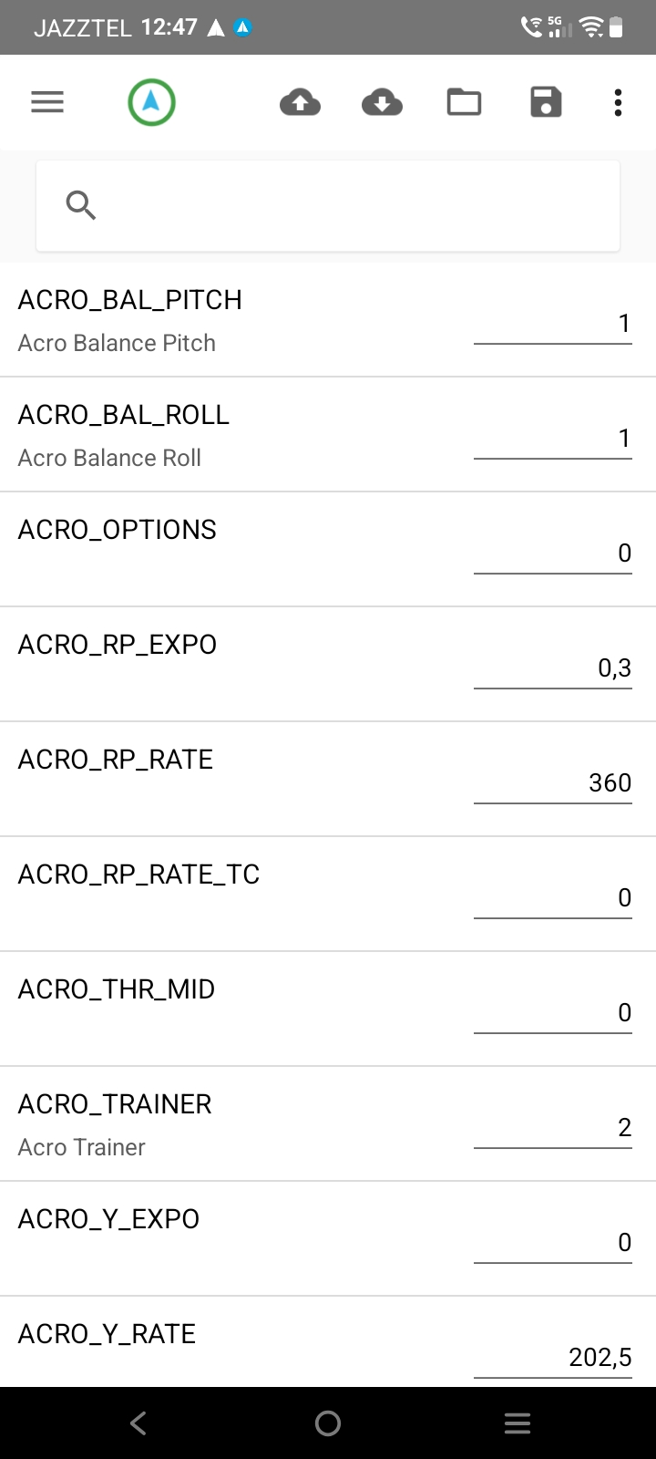 Tower GCS parameter editor